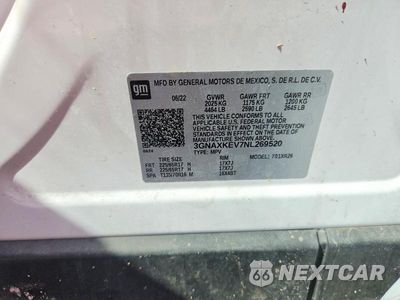 Zdjęcie 13 z 13 samochodu: 2022 CHEVROLET EQUINOX LT VIN:3GNAXKEV7NL269520 - miniatura