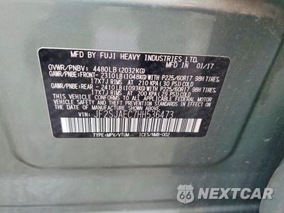 Zdjęcie 12 z 12 samochodu: 2017 SUBARU FORESTER 2.5I PREMIUM VIN:JF2SJAEC7HH536473 - miniatura