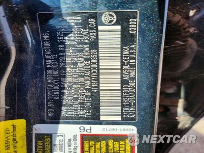 Zdjęcie 12 z 12 samochodu: 2012 TOYOTA CAMRY LE VIN:4T1BF1FK3CU089528 - miniatura