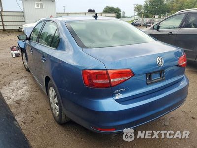 Drugie zdjęcie samochodu z przodu: 2015 VOLKSWAGEN JETTA BASE VIN:3VW2K7AJ2FM320703 - miniatura