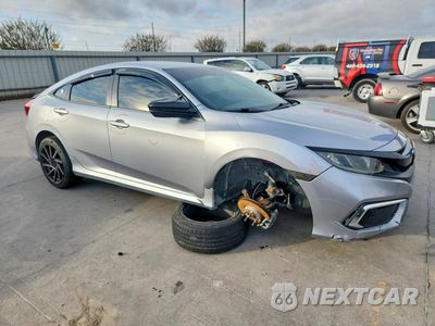 Czwarte zdjęcie samochodu z boku: 2019 HONDA CIVIC LX VIN:19XFC2F68KE006972 - miniatura