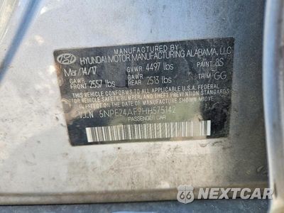 Zdjęcie 12 z 12 samochodu: 2017 HYUNDAI SONATA SE VIN:5NPE24AF9HH575142 - miniatura