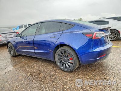 Drugie zdjęcie samochodu z przodu: 2023 TESLA MODEL 3 VIN:5YJ3E1EC3PF552143 - miniatura