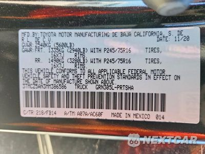 Zdjęcie 13 z 13 samochodu: 2021 TOYOTA TACOMA SR V6 VIN:3TMCZ5AN3MM386586 - miniatura