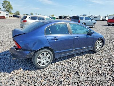 Trzecie zdjęcie samochodu z tyłu: 2008 HONDA CIVIC LX VIN:1HGFA16508L104385 - miniatura