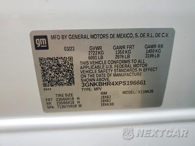 Zdjęcie 13 z 13 samochodu: 2023 CHEVROLET BLAZER 2LT VIN:3GNKBHR4XPS196661 - miniatura