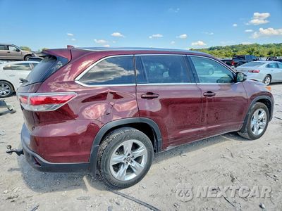 Trzecie zdjęcie samochodu z tyłu: 2016 TOYOTA HIGHLANDER LIMITED VIN:5TDDKRFH6GS246880 - miniatura