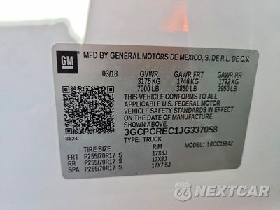 Zdjęcie 13 z 13 samochodu: 2018 CHEVROLET SILVERADO C1500 LT VIN:3GCPCREC1JG337058 - miniatura