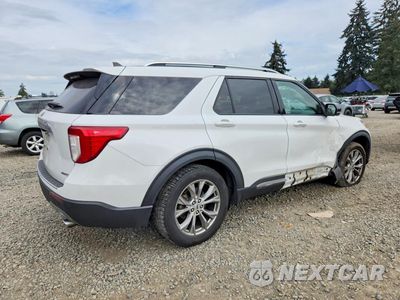 Trzecie zdjęcie samochodu z tyłu: 2021 FORD EXPLORER LIMITED VIN:1FMSK8FHXMGA88630 - miniatura