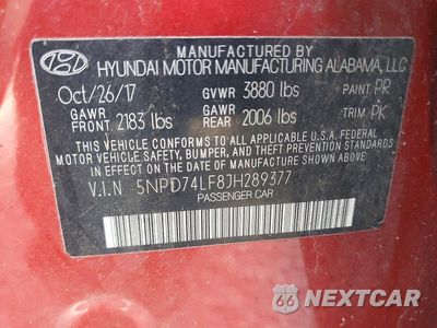 Zdjęcie 13 z 13 samochodu: 2018 HYUNDAI ELANTRA SE VIN:5NPD74LF8JH289377 - miniatura