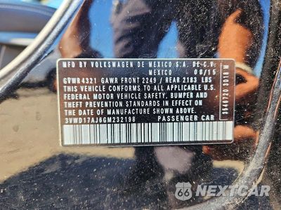 Zdjęcie 12 z 12 samochodu: 2016 VOLKSWAGEN JETTA SPORT VIN:3VWD17AJ6GM232198 - miniatura
