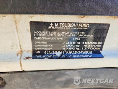 Zdjęcie 12 z 12 samochodu: 2019 MITSUBISHI FUSO TRUCK OF AMERICA INC FE FEC72S VIN:4UZBVH110KGKR9608 - miniatura