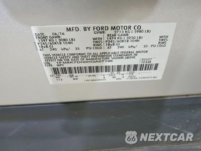 Zdjęcie 14 z 14 samochodu: 2017 FORD EXPLORER XLT VIN:1FM5K7DH0HGA07196 - miniatura