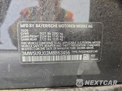 Zdjęcie 12 z 12 samochodu: 2021 BMW M340XI VIN:3MW5U9J03M8B63456 - miniatura