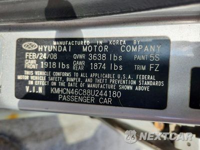 Zdjęcie 12 z 12 samochodu: 2008 HYUNDAI ACCENT GLS VIN:KMHCN46C88U244180 - miniatura