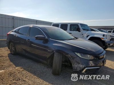 Czwarte zdjęcie samochodu z boku: 2020 HONDA CIVIC EX VIN:19XFC1F37LE009671 - miniatura