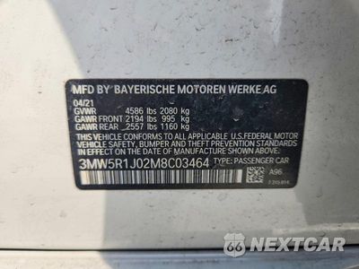 Zdjęcie 12 z 12 samochodu: 2021 BMW 330I VIN:3MW5R1J02M8C03464 - miniatura