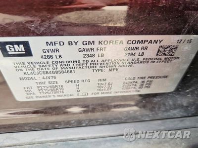 Zdjęcie 23 z 24 samochodu: 2016 BUICK ENCORE VIN:KL4CJCSB4GB584681 - miniatura