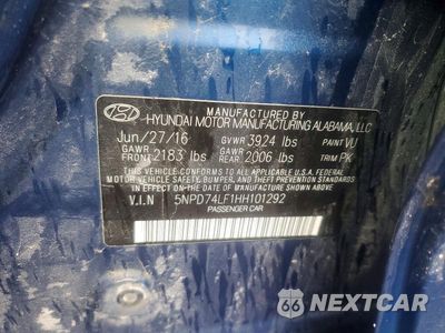 Zdjęcie 12 z 12 samochodu: 2017 HYUNDAI ELANTRA SE VIN:5NPD74LF1HH101292 - miniatura