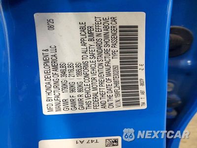Zdjęcie 12 z 12 samochodu: 2026 HONDA CIVIC SPORT VIN:19XFL2H88TE002050 - miniatura