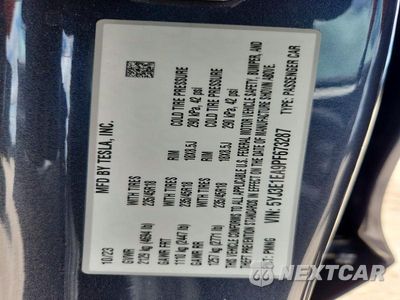 Zdjęcie 12 z 12 samochodu: 2023 TESLA MODEL 3 VIN:5YJ3E1EA9PF673287 - miniatura