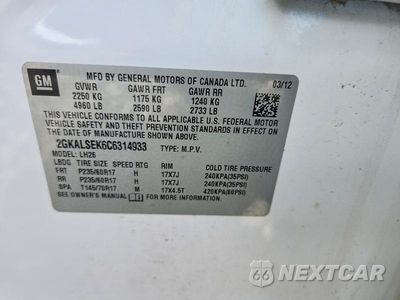 Zdjęcie 13 z 13 samochodu: 2012 GMC TERRAIN SLE VIN:2GKALSEK6C6314933 - miniatura