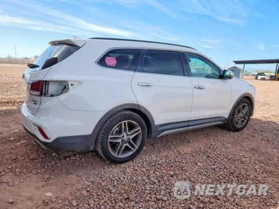 Trzecie zdjęcie samochodu z tyłu: 2018 HYUNDAI SANTA FE LIMITED ULTIMATE VIN:KM8SR4HF4JU292319 - miniatura