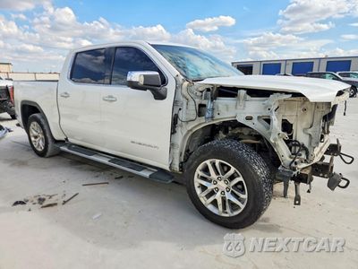 Czwarte zdjęcie samochodu z boku: 2019 GMC SIERRA K1500 SLT VIN:3GTU9DED4KG273483 - miniatura