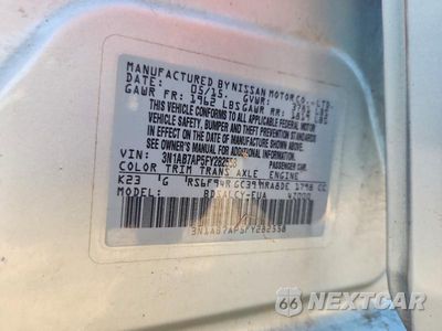 Zdjęcie 13 z 13 samochodu: 2015 NISSAN SENTRA S VIN:3N1AB7AP5FY282558 - miniatura