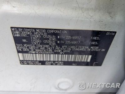 Zdjęcie 13 z 13 samochodu: 2016 TOYOTA RAV4 XLE VIN:JTMWFREVXGD084591 - miniatura