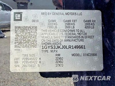 Zdjęcie 15 z 15 samochodu: 2020 CADILLAC ESCALADE ESV PREMIUM LUXURY VIN:1GYS3JKJ0LR149661 - miniatura