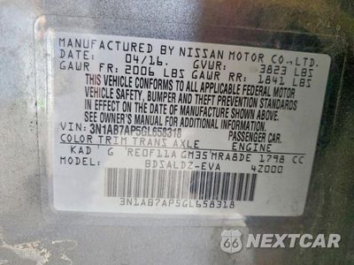 Zdjęcie 12 z 12 samochodu: 2016 NISSAN SENTRA SV VIN:3N1AB7AP5GL658318 - miniatura