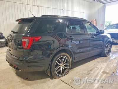 Trzecie zdjęcie samochodu z tyłu: 2018 FORD EXPLORER SPORT VIN:1FM5K8GT8JGA97886 - miniatura