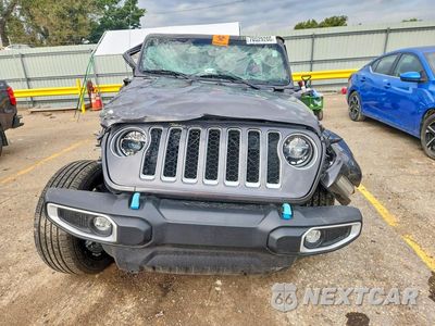 Piąte zdjęcie samochodu w środku: 2022 JEEP WRANGLER UNLIMITED SAHARA 4XE VIN:1C4JJXP66NW256426 - miniatura