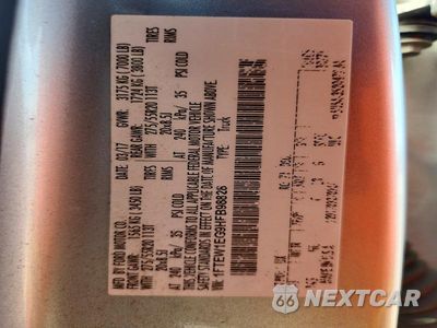 Zdjęcie 12 z 12 samochodu: 2017 FORD F150 SUPERCREW VIN:1FTEW1EG9HFB98828 - miniatura