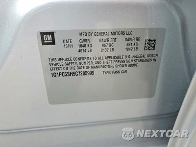 Zdjęcie 13 z 13 samochodu: 2012 CHEVROLET CRUZE LS VIN:1G1PC5SH5C7205999 - miniatura