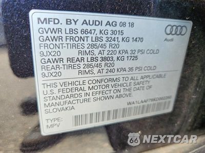 Zdjęcie 13 z 13 samochodu: 2019 AUDI Q7 PREMIUM PLUS VIN:WA1LAAF79KD002260 - miniatura