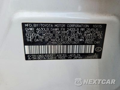 Zdjęcie 13 z 13 samochodu: 2016 LEXUS IS 200T VIN:JTHBA1D24G5010601 - miniatura