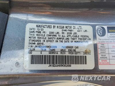 Zdjęcie 13 z 13 samochodu: 2024 NISSAN Z SPORT VIN:JN1BZ4AH6RM362689 - miniatura