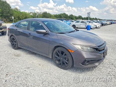 Czwarte zdjęcie samochodu z boku: 2019 HONDA CIVIC SPORT VIN:2HGFC2F81KH570213 - miniatura