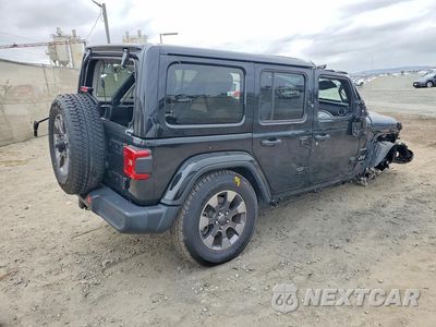 Trzecie zdjęcie samochodu z tyłu: 2018 JEEP WRANGLER UNLIMITED SAHARA VIN:1C4HJXEG7JW190294 - miniatura