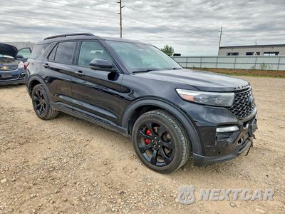 Czwarte zdjęcie samochodu z boku: 2020 FORD EXPLORER ST VIN:1FM5K8GC3LGB55129 - miniatura