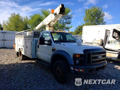 Czwarte zdjęcie samochodu z boku: 2008 FORD F450 SUPER DUTY BUCKET TRUCK VIN:1FDXF46Y18ED51706 - miniatura