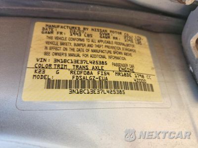 Zdjęcie 12 z 12 samochodu: 2007 NISSAN VERSA 1.8 S VIN:3N1BC13E37L425385 - miniatura