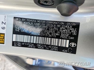 Zdjęcie 13 z 13 samochodu: 2026 TOYOTA COROLLA HYBRID SE VIN:JTDBCMFE9T3138715 - miniatura