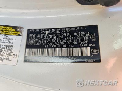Zdjęcie 12 z 12 samochodu: 2006 TOYOTA CAMRY SOLARA SE V6 VIN:4T1FA38P06U069813 - miniatura