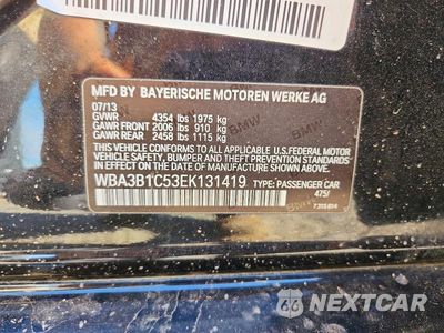 Zdjęcie 12 z 12 samochodu: 2014 BMW 320 I VIN:WBA3B1C53EK131419 - miniatura