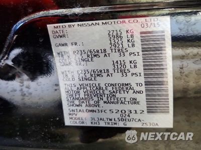Zdjęcie 13 z 13 samochodu: 2015 INFINITI QX60 BASE VIN:5N1AL0MN3FC520312 - miniatura