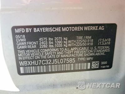 Zdjęcie 13 z 13 samochodu: 2018 BMW X1 SDRIVE28I VIN:WBXHU7C32J5L07585 - miniatura