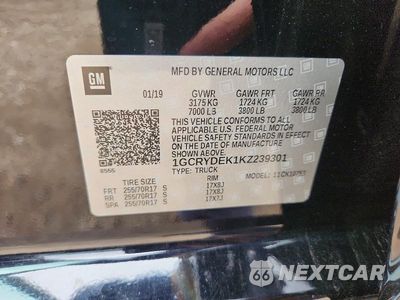 Zdjęcie 12 z 12 samochodu: 2019 CHEVROLET SILVERADO K1500 LT VIN:1GCRYDEK1KZ239301 - miniatura